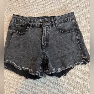 Indigo Rein Black Jean Shorts